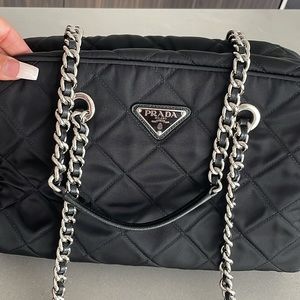 Prada Nylon Quilted Shoulder Bag